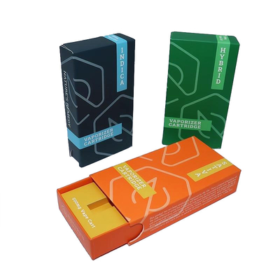 Childproof Vaporizer Cartridge Packaging Box CMYK Printing Recyclable Paper