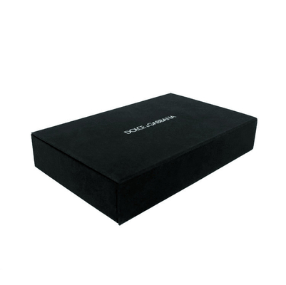 Wooden Luxury Gift Boxes Black Paper Silk Screen 1C printing
