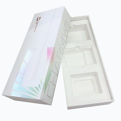 Paper Medicine Packaging Box With Holographic Effect Embossing Wet Pulp Tray
