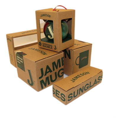Brown Kraft Paper Gift Box , Sustainable Cardboard Boxes ISO9001 ISO14001