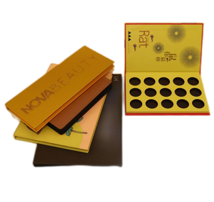 Cardboard Cosmetic Packing Box For Eyeshadow Palette with Stamping