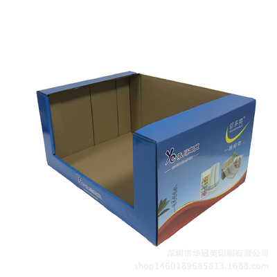 Corrugated PDQ Tray Display CCNB Coated Paper Material OEM ODM