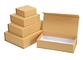 Book Shape Folding Gift Box , ISO14001 Brown Kraft Paper Box