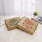 Recyclable 100% paper Kraft Corrugated Pizza Box With 4C Color Printing