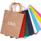 150g Eco Friendly Kraft Paper Bag For Shopping Embossing Debossing, bag with handle