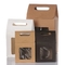Black recyclable kraft paper box for nuts snack packaging