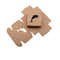 Recycable Small Kraft Paper Box , Brown paper Box With Window OEM ODM