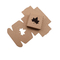 Recycable Small Kraft Paper Box , Brown paper Box With Window OEM ODM