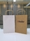FSC Packaging Accessories , white brown black kraft paper bags with handles 4C PMS Color