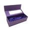 Custom Luxury Rigid Paper Gift Box With Satin Lining Embossing Stamping