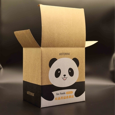 Eco Friendly Recyable Kraft Corrugated Mailer Shipping Box Matte Foil